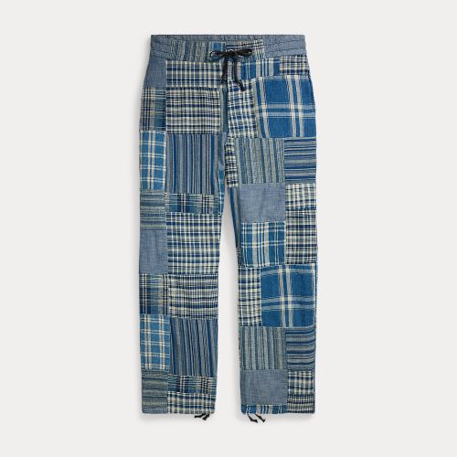 Pantalon patchwork à cordon indigo - RRL - Modalova