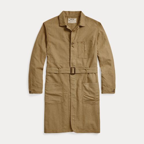 Manteau rayé en lin et coton - RRL - Modalova