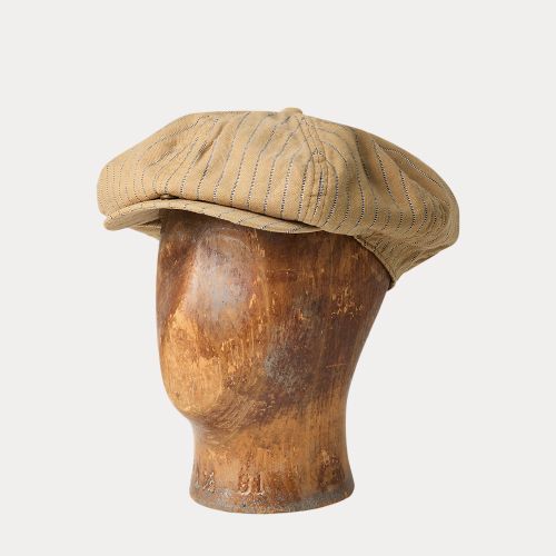 Casquette newsboy rayée en lin et coton - RRL - Modalova