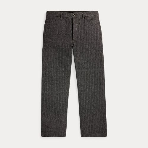 Pantalon treillis coton et lin chevrons - RRL - Modalova