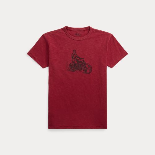 T-shirt à motif en jersey flammé - RRL - Modalova