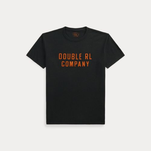 T-shirt logo jersey de coton et chanvre - RRL - Modalova