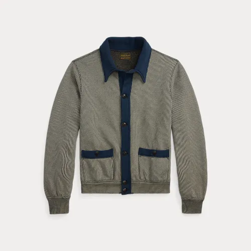 Cardigan en jacquard rayé - RRL - Modalova