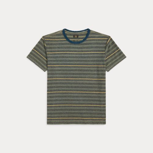 T-shirt rayé en jacquard indigo - RRL - Modalova