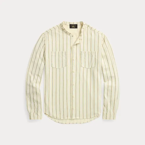 Chemise rayée en jersey de lin et coton - RRL - Modalova