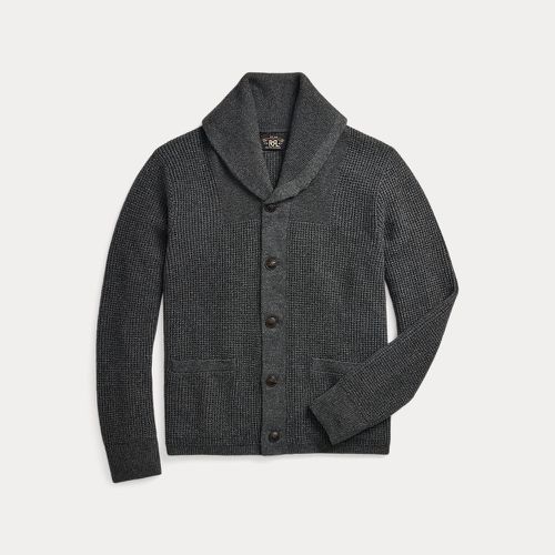 Cardigan col châle en cachemire gaufré - RRL - Modalova