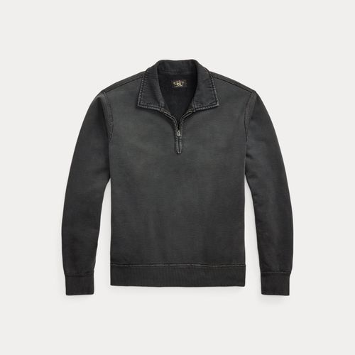 Pull demi-zippé en coton éponge - RRL - Modalova