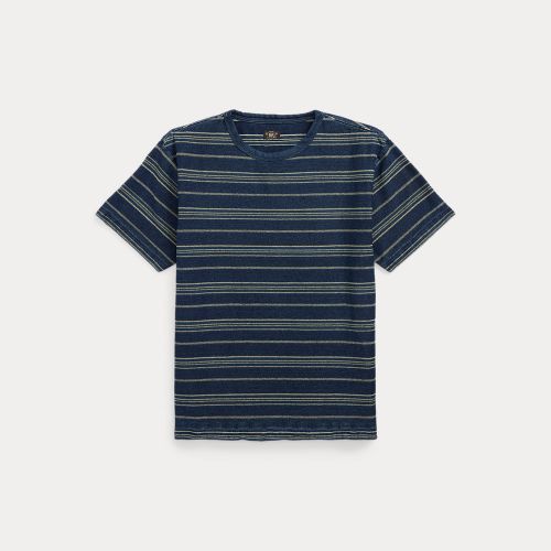 T-shirt rayé en jersey indigo - RRL - Modalova