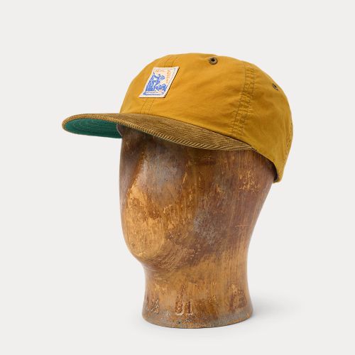 Casquette en toile cirée visière velours - RRL - Modalova