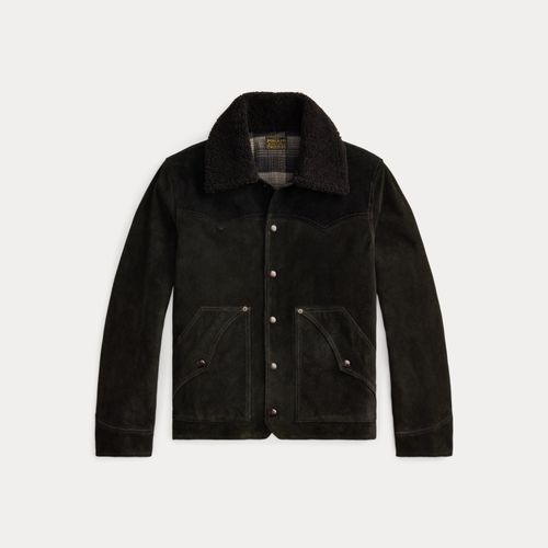 Veste western à col en peau lainée - RRL - Modalova