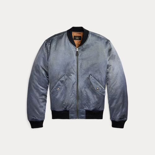 Veste d'aviateur brodée en satin - RRL - Modalova