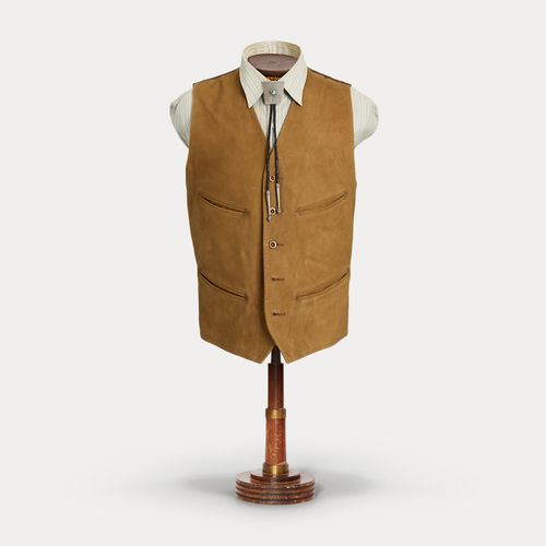 Gilet western en daim - RRL - Modalova