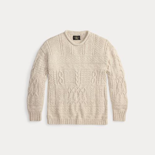 Pull torsadé à col roulotté - RRL - Modalova