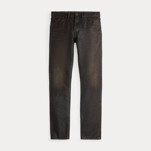 Jean slim taille haute noir enduit - RRL - Modalova