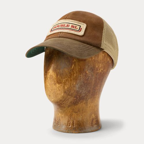 Casquette à logo en daim - RRL - Modalova