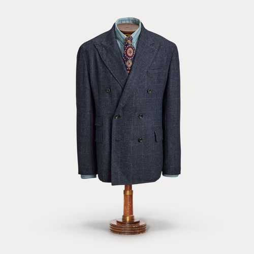 Blazer déstructuré à carreaux-fenêtre - RRL - Modalova