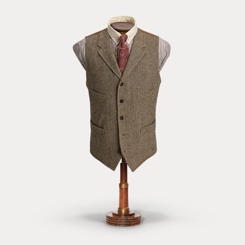 Gilet en laine à chevrons - RRL - Modalova