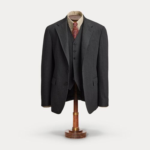Veste de costume jaspée à chevrons - RRL - Modalova