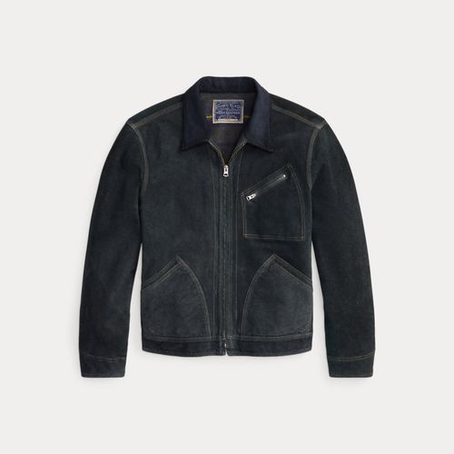 Veste en daim brut indigo - RRL - Modalova