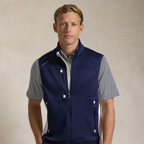 Gilet zippé color-block en maille double - RLX - Modalova