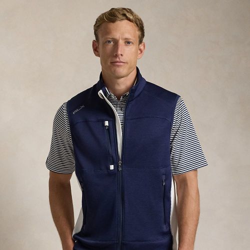 Gilet zippé color-block en maille double - RLX - Modalova