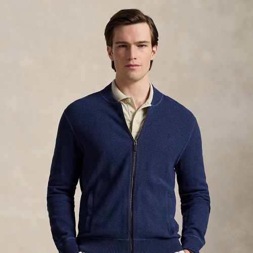 Pull entièrement zippé en coton piqué - RLX - Modalova