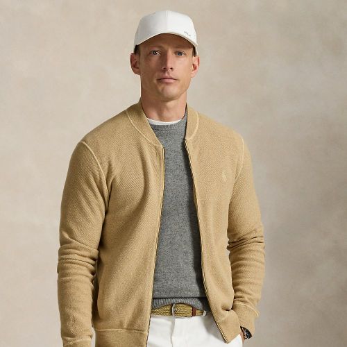 Pull entièrement zippé en coton piqué - RLX - Modalova