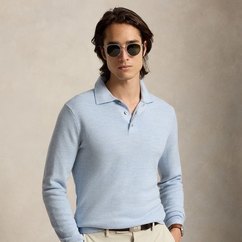 Pull col polo rayé haute performance - RLX - Modalova
