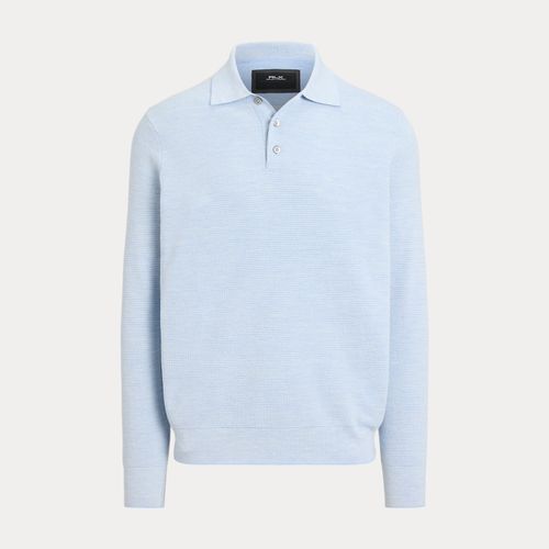 Pull col polo rayé haute performance - RLX - Modalova