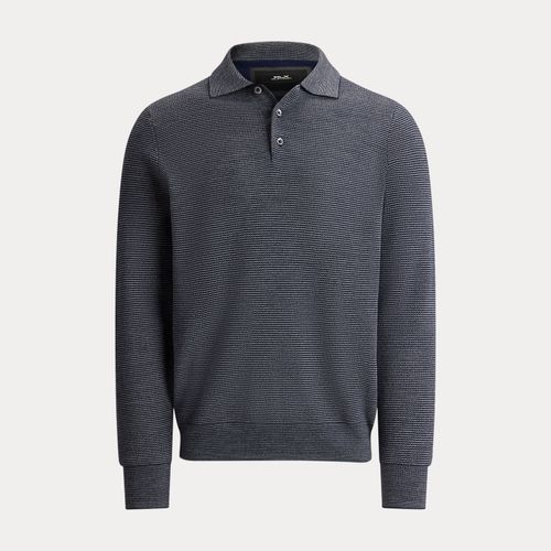 Pull col polo rayé haute performance - RLX - Modalova