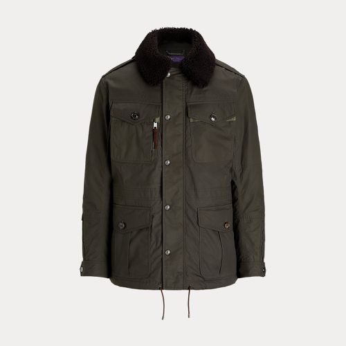 Veste 4 poches à col en peau lainée - Purple Label - Modalova