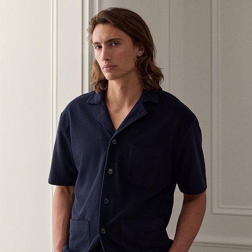 Chemise safari en coton éponge et soie - Purple Label - Modalova