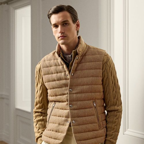 Gilet matelassé en tweed et duvet - Purple Label - Modalova