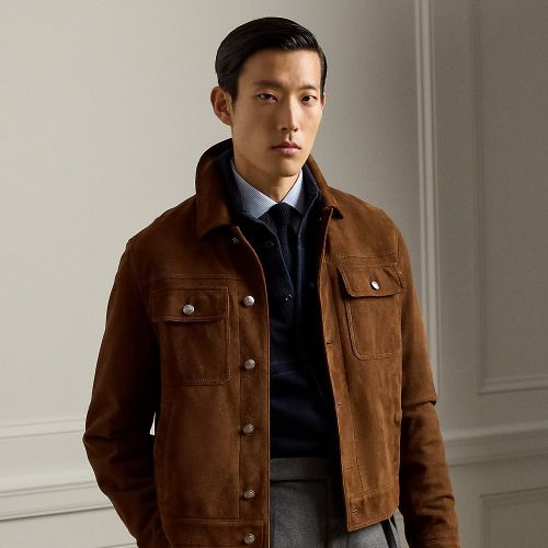 Veste Weaver en daim - Purple Label - Modalova