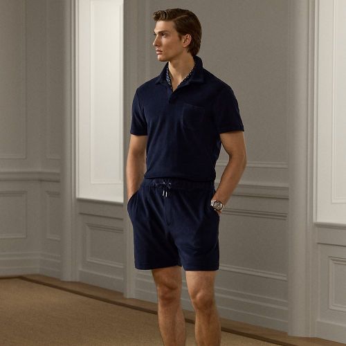 Short à cordon de serrage coton éponge - Purple Label - Modalova