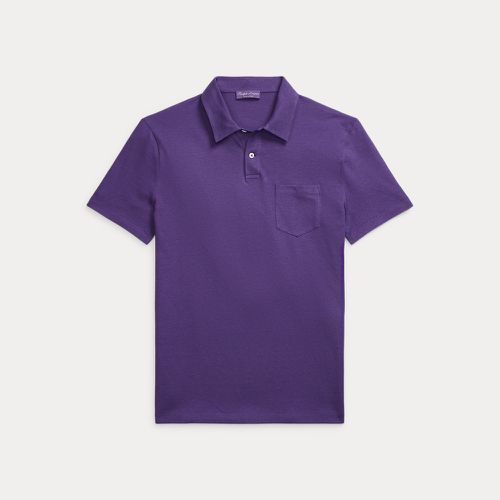 Polo en lin et piqué de coton - Purple Label - Modalova