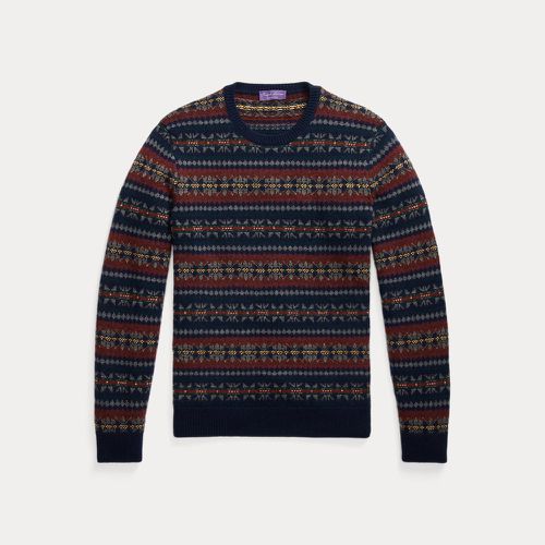 Pull Fair Isle en laine mélangée - Purple Label - Modalova