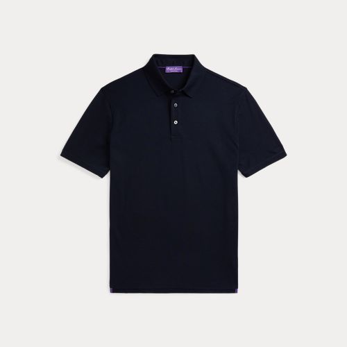 Polo en piqué de soie et coton - Purple Label - Modalova