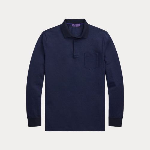 Polo en lin et piqué de coton - Purple Label - Modalova