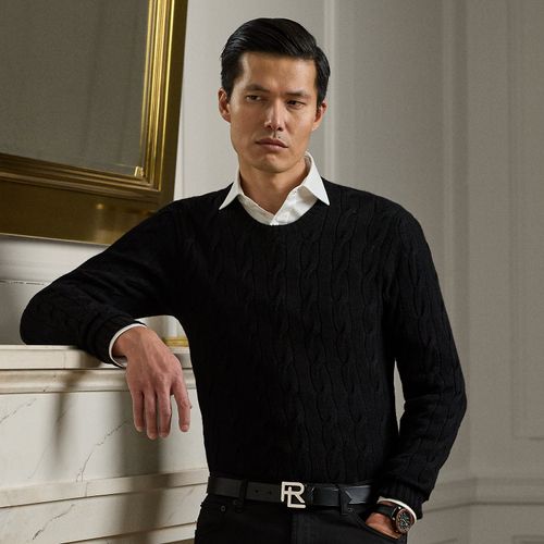 Pull en cachemire torsadé - Purple Label - Modalova