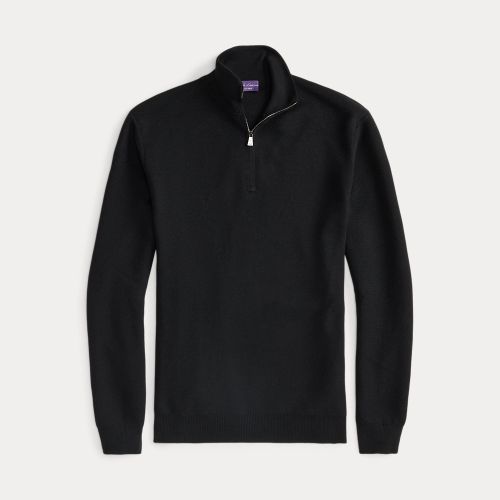 Pull demi-zippé en laine piquée - Purple Label - Modalova