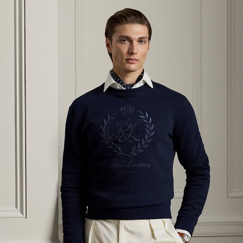 Sweat en molleton à écusson brodé - Purple Label - Modalova