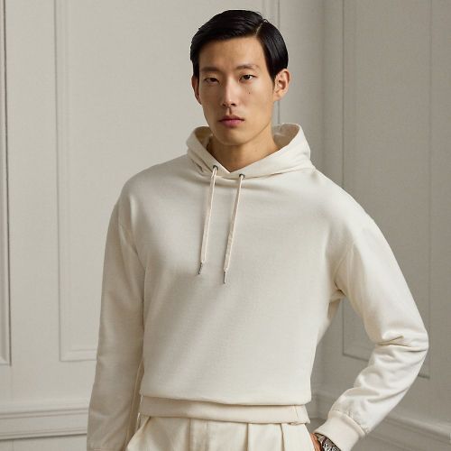 Sweat à capuche coton et cachemire - Purple Label - Modalova
