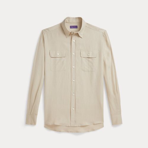 Chemise en soie et lin - Purple Label - Modalova