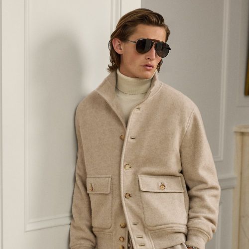 Veste en molleton de cachemire - Purple Label - Modalova
