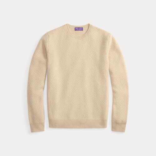 Pull texturé en cachemire à chevrons - Purple Label - Modalova