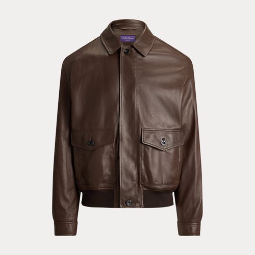 Blouson d’aviateur Everett en cuir - Purple Label - Modalova