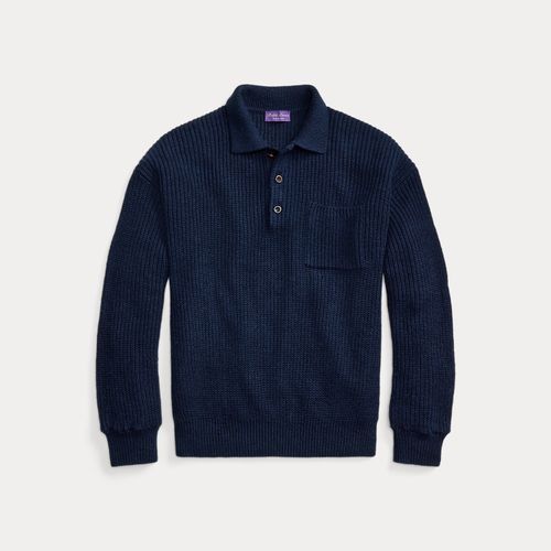 Pull en soie et lin Relaxed Fit - Purple Label - Modalova