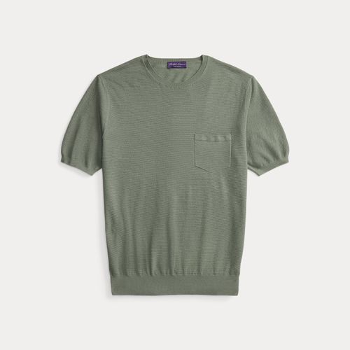 Pull à manches courtes en soie mélangée - Purple Label - Modalova