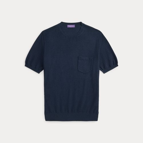 Pull à manches courtes en soie mélangée - Purple Label - Modalova